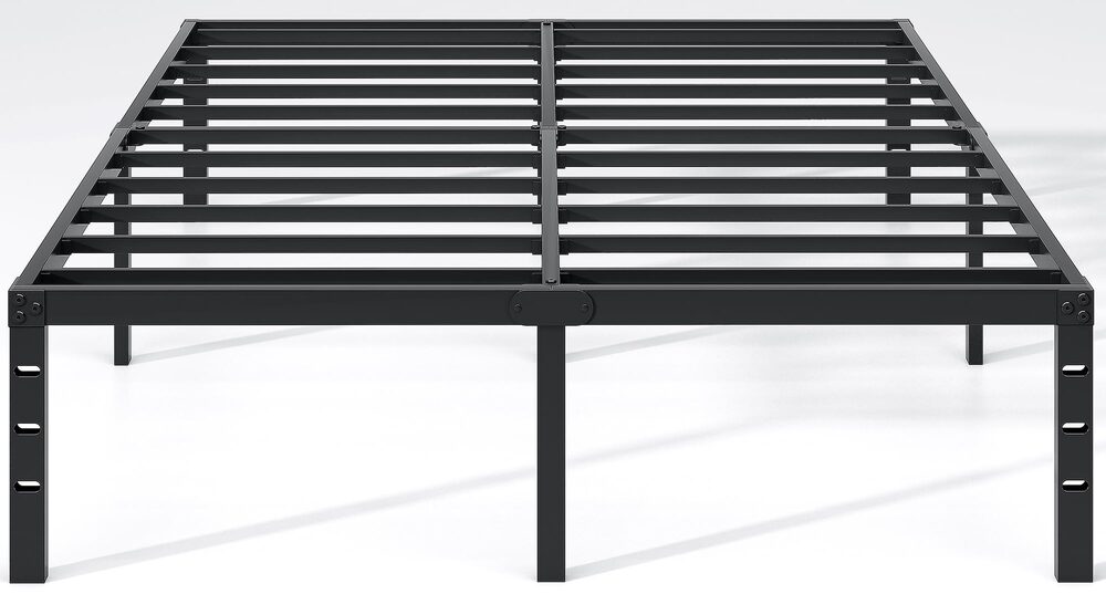 NEW JETO Metal Bed Frame, 14" - Full, No Box Spring Needed