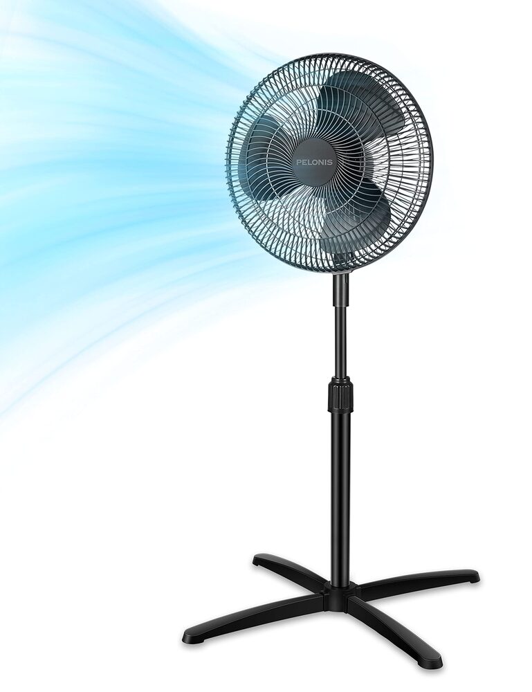 PELONIS 16" Oscillating Pedestal Fan