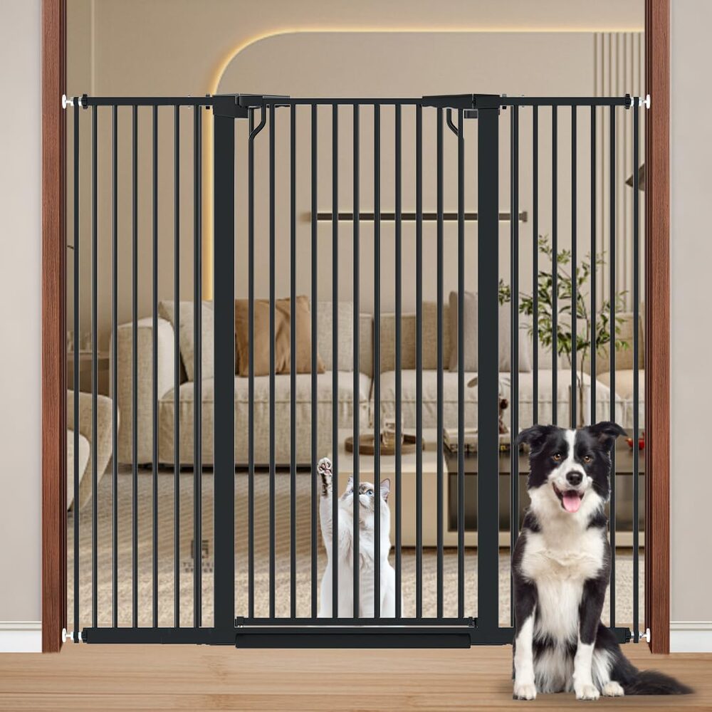 Fairy Baby 51.1" Extra Tall Pet Gate, 48.5"–56.2" - Pressure Mounted