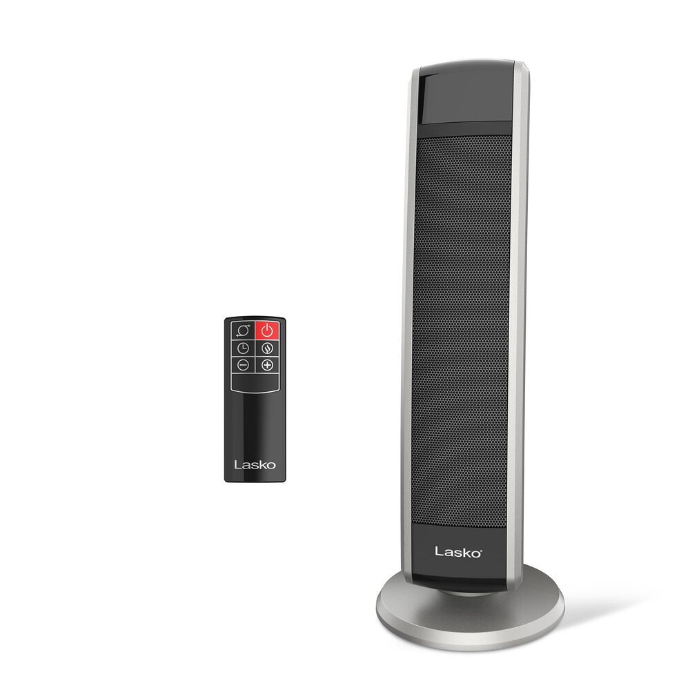 Lasko Oscillating Digital Ceramic Tower Heater for Large Rooms, with Adjustable